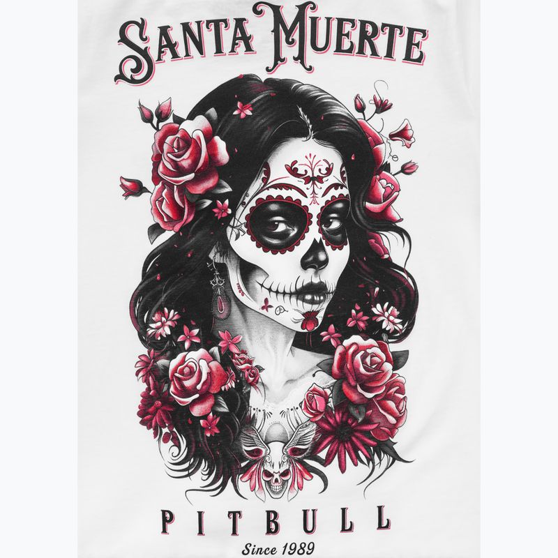 Pitbull Santa Muerte dámske tričko Rose white 8