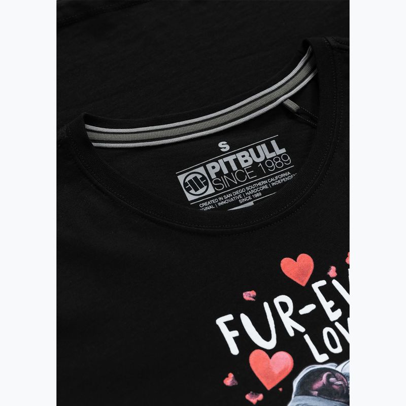 Pitbull Fur Ever Love dámske tričko čierne 3