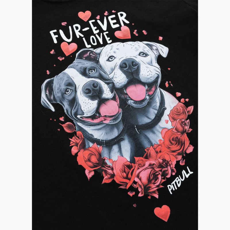Pitbull Fur Ever Love dámske tričko čierne 4