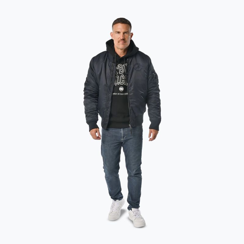 Pánska bunda Pitbull Hacket Washed Bomber dark navy 2