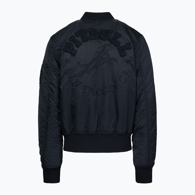 Pánska bunda Pitbull Hacket Washed Bomber dark navy 2