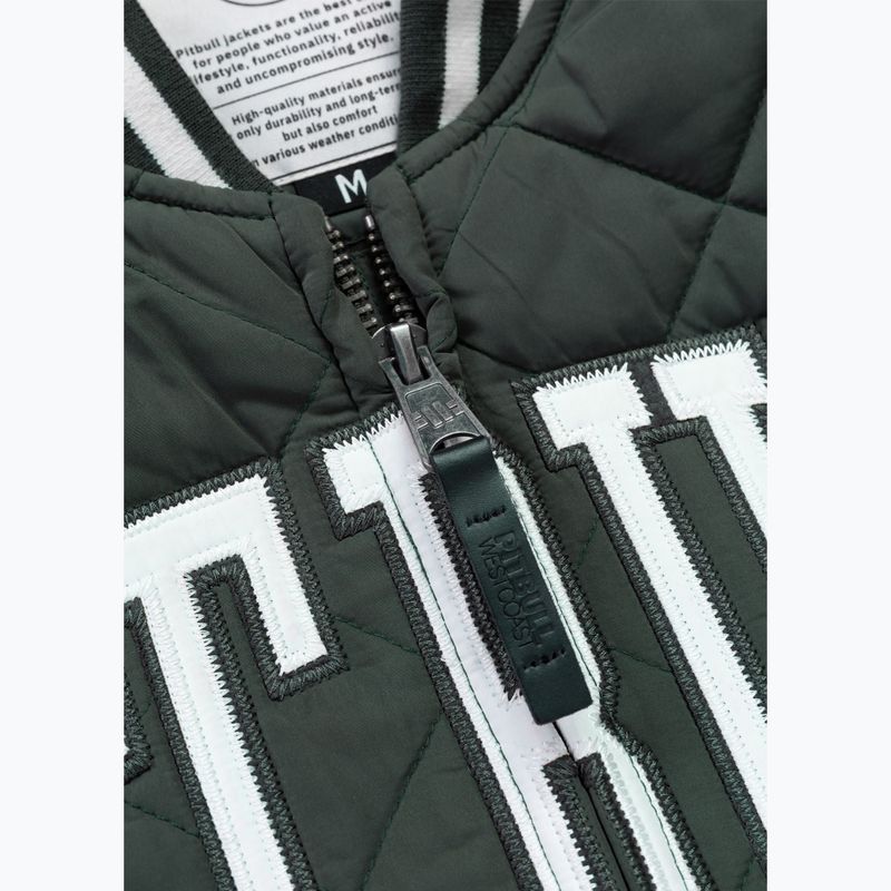 Pánska bunda Pitbull Jupiter Padded Baseball dark green 7