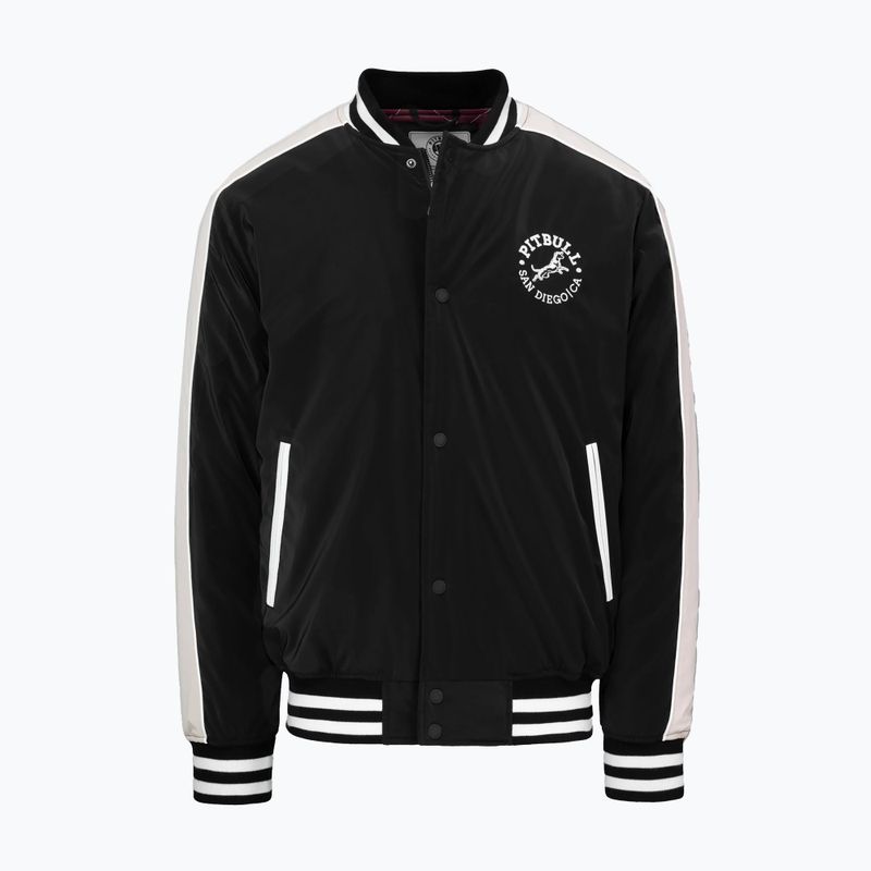 Pánska bunda Pitbull Manolito Baseball black/white 7