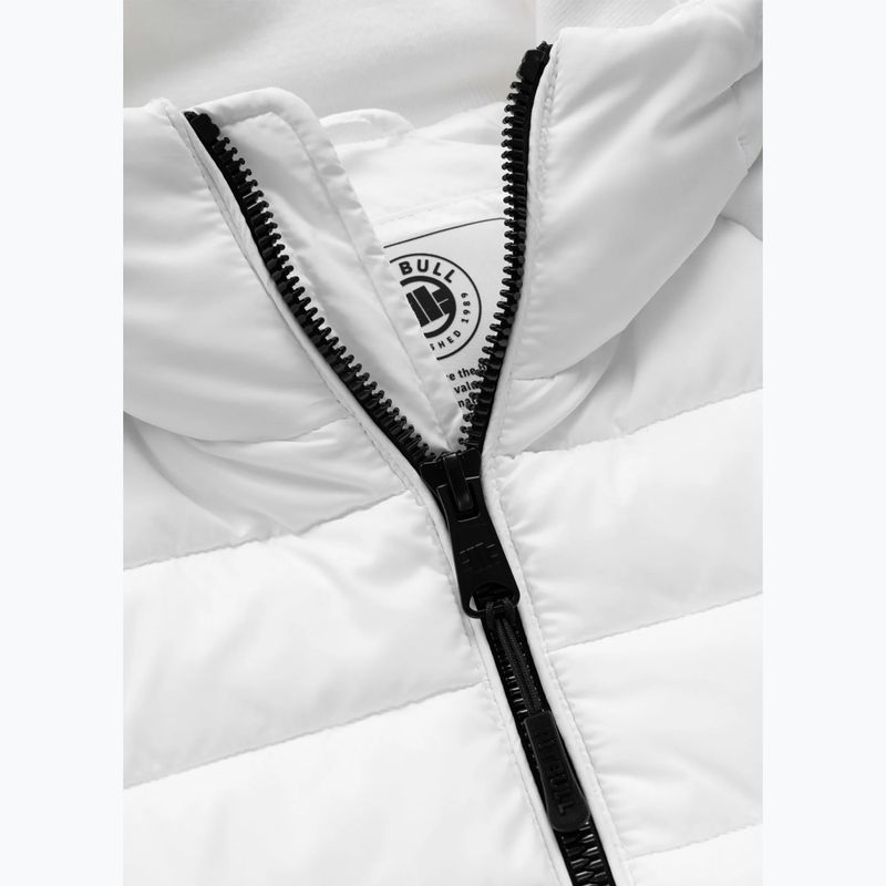 Pánska bunda Pitbull Palomar Padded Hooded Hybrid white 7