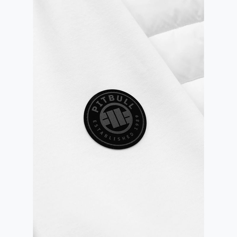 Pánska bunda Pitbull Palomar Padded Hooded Hybrid white 9