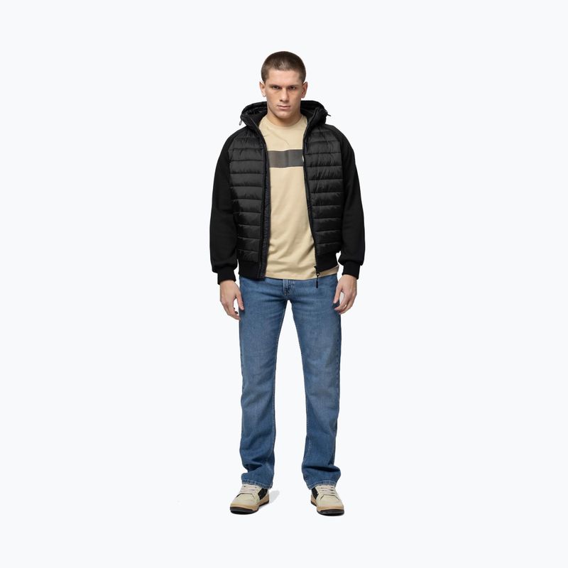 Pánska bunda Pitbull Palomar Padded Hooded Hybrid black 2