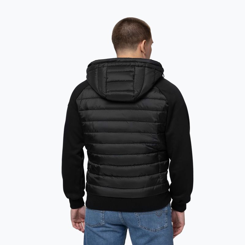Pánska bunda Pitbull Palomar Padded Hooded Hybrid black 3