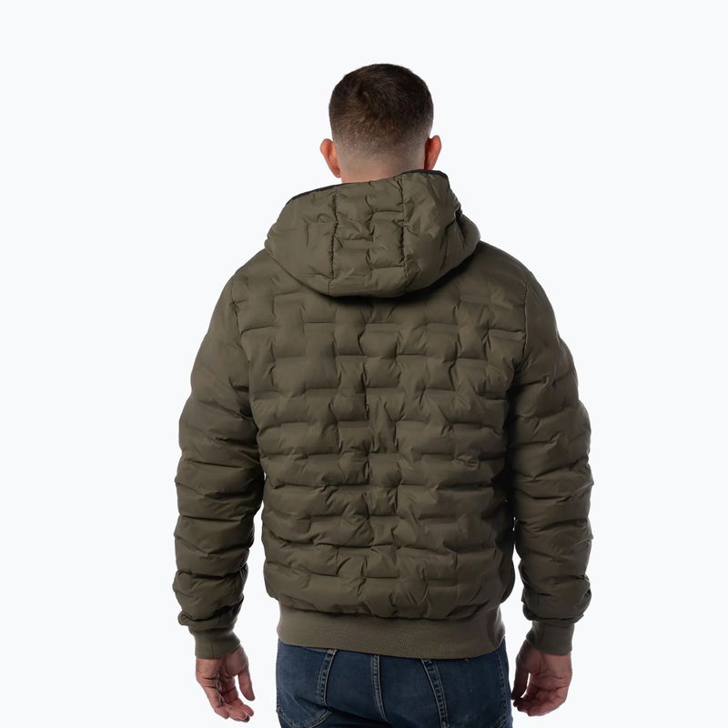 Pánska zimná bunda Pitbull Fisk Quilted Hooded black 2