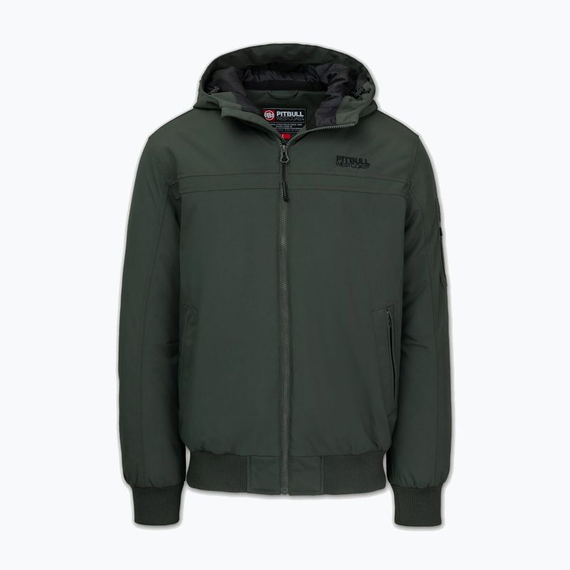 Pánska zimná bunda Pitbull Balboa 2 Hooded dark green 6