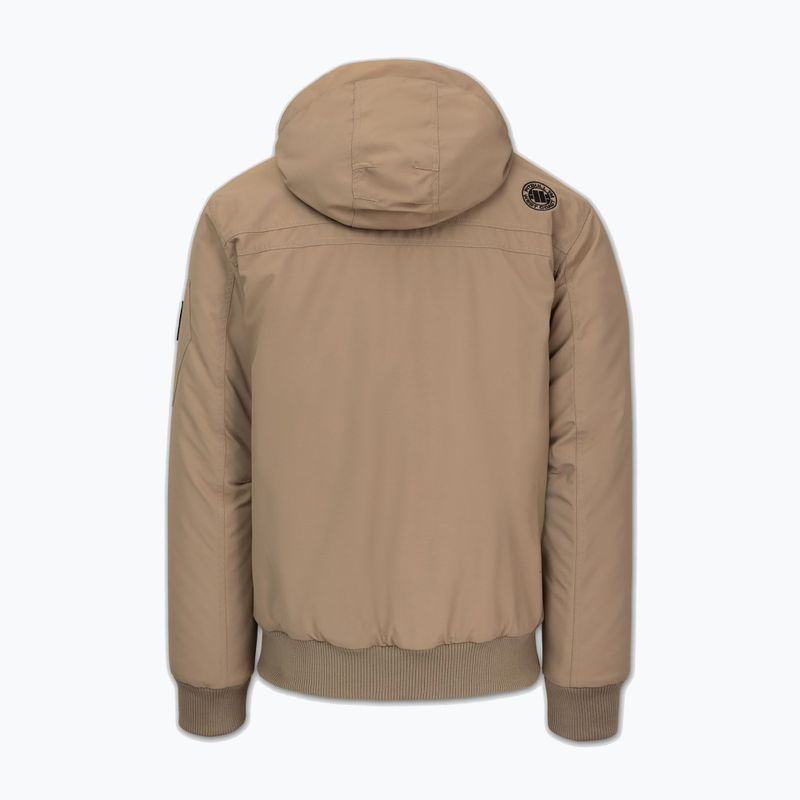 Pánska zimná bunda Pitbull Balboa 2 Hooded dark sand 6