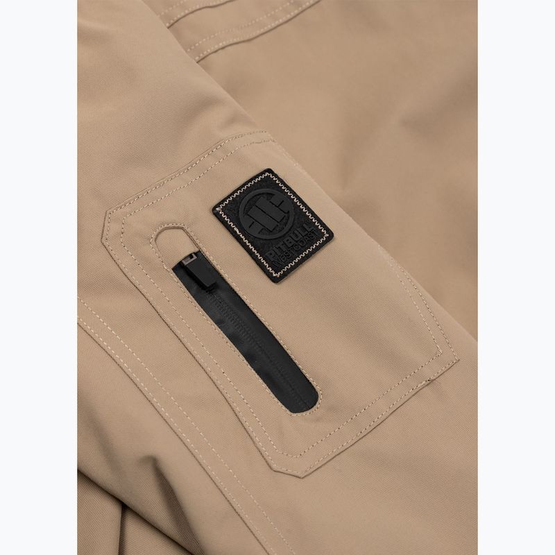 Pánska zimná bunda Pitbull Balboa 2 Hooded dark sand 10