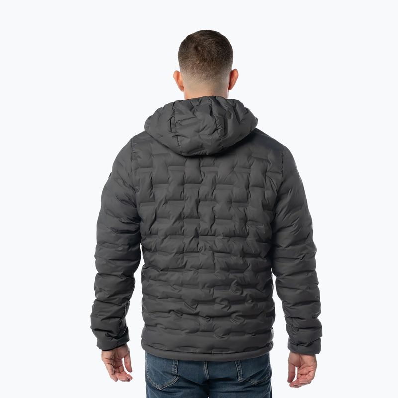 Pánska zimná bunda Pitbull Camino Quilted Hooded graphite 3