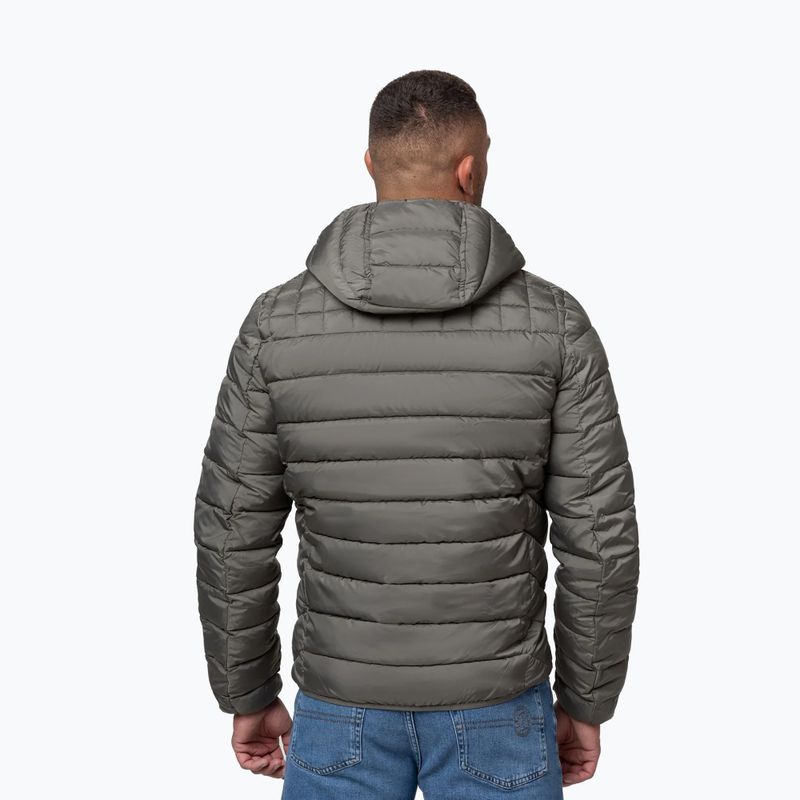 Pánska zimná bunda Pitbull Foothill Hooded Padded taupe 3