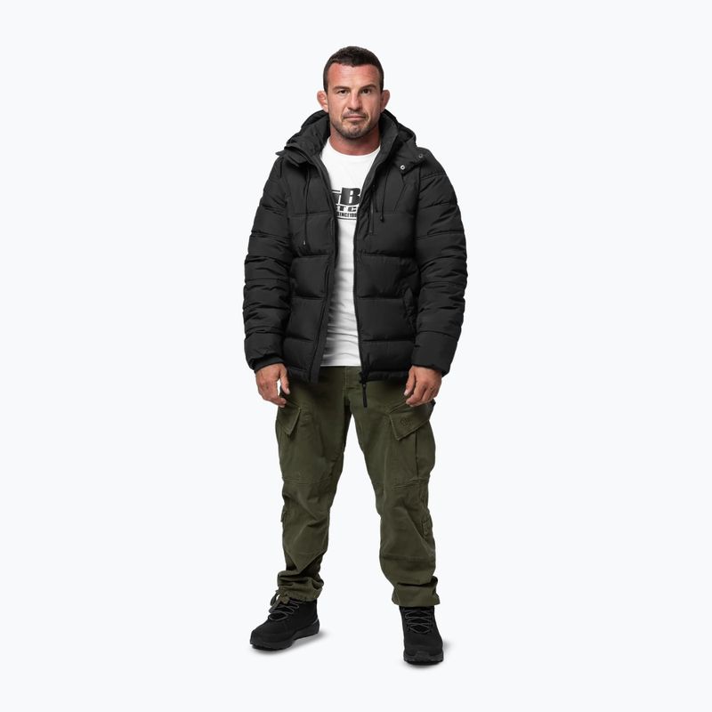 Pánska zimná bunda Pitbull Pepperwood Ribstop Padded Hooded black/green 2