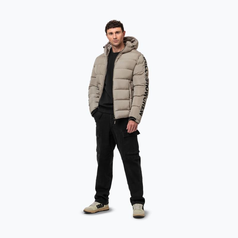 Pánska zimná bunda Pitbull Airway 4 Padded Hooded pale sand 2