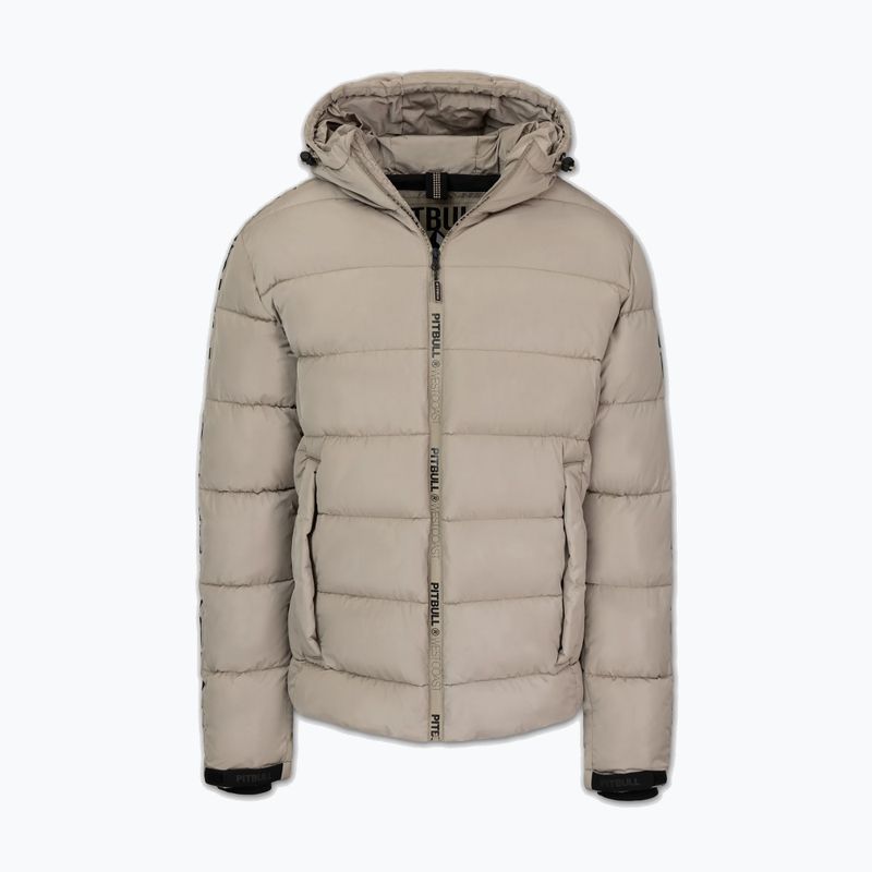 Pánska zimná bunda Pitbull Airway 4 Padded Hooded pale sand 7