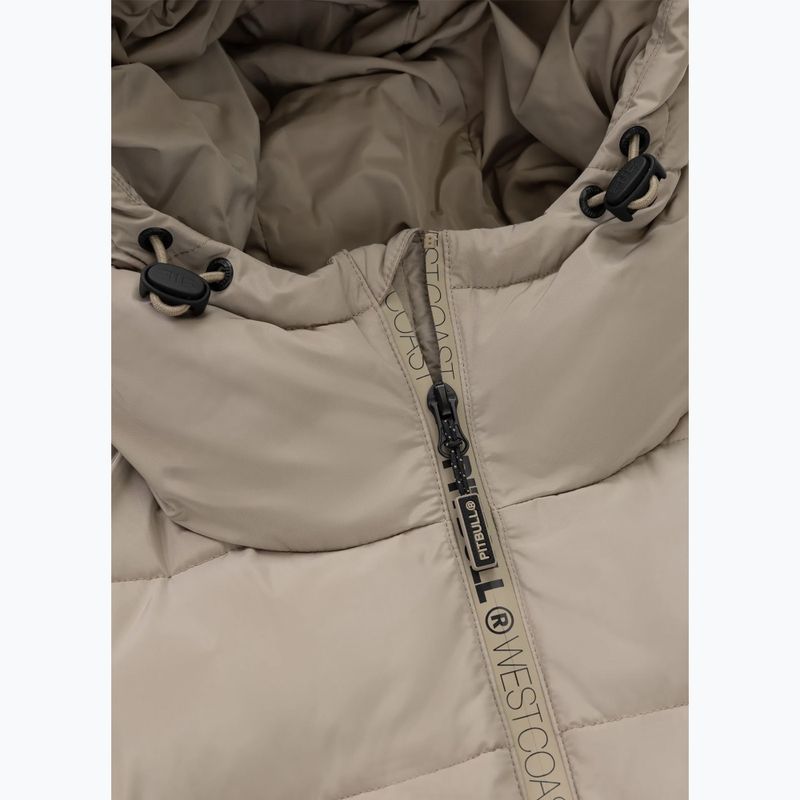 Pánska zimná bunda Pitbull Airway 4 Padded Hooded pale sand 9