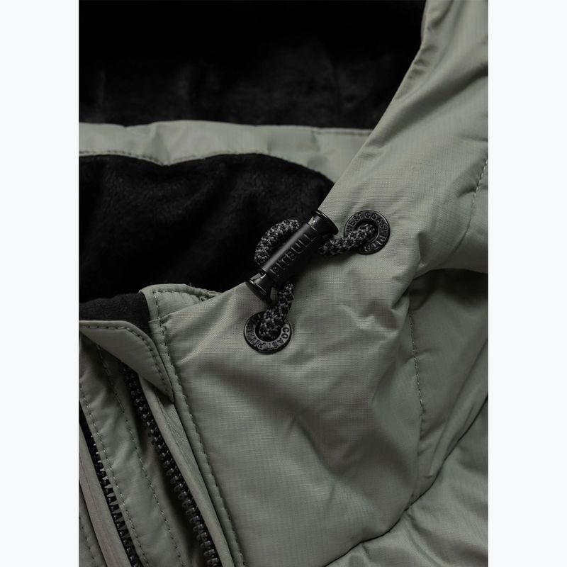Pánska zimná bunda Pitbull Crestline Padded Hooded dusty salvia 7