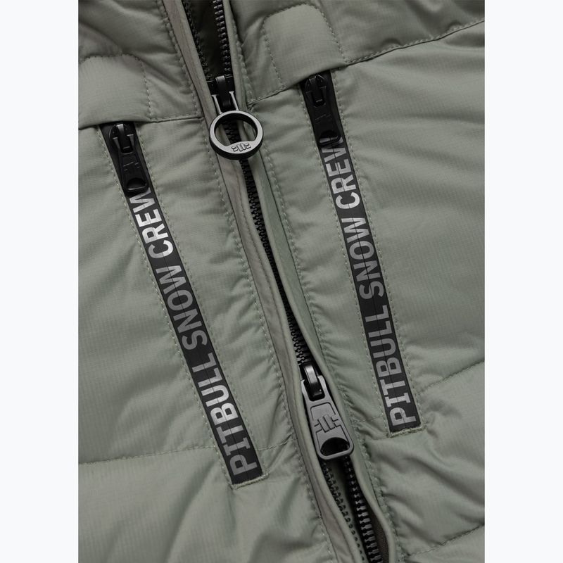 Pánska zimná bunda Pitbull Crestline Padded Hooded dusty salvia 9