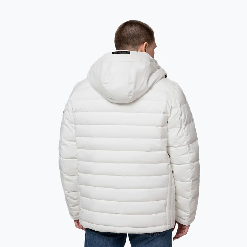 Pánska zimná bunda Pitbull Crestline Padded Hooded off white 3