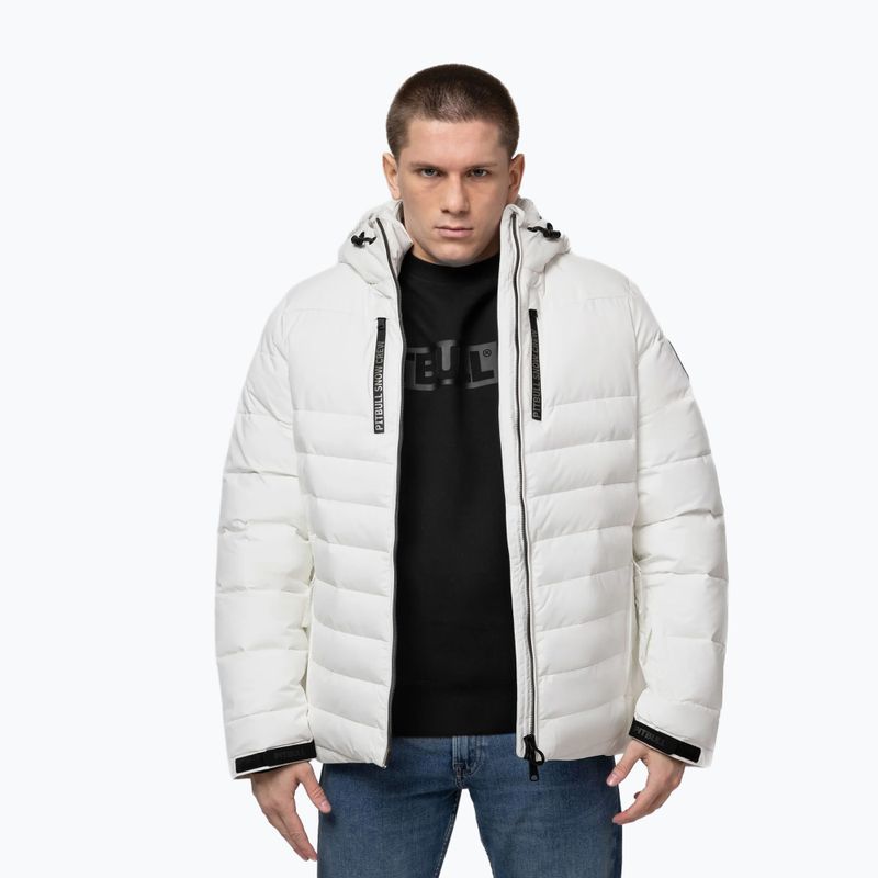 Pánska zimná bunda Pitbull Crestline Padded Hooded off white 5