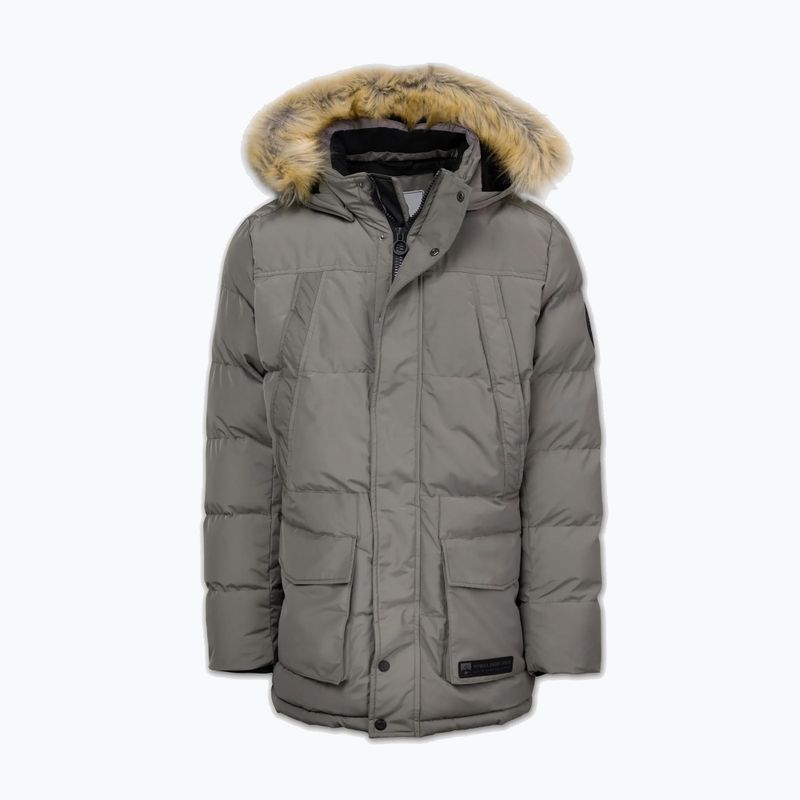 Pánska zimná bunda Pitbull Fisk Quilted Hooded olive 5