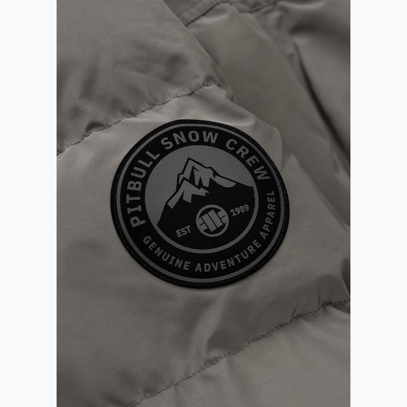 Pánska zimná bunda Pitbull Fisk Quilted Hooded olive 11