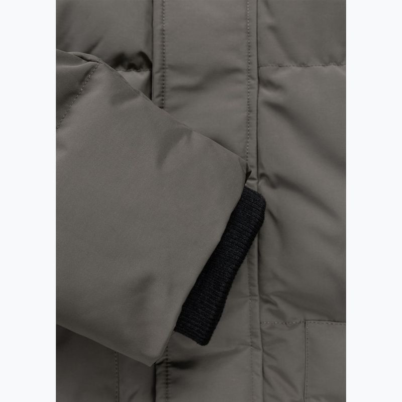 Pánska zimná bunda Pitbull Fisk Quilted Hooded olive 13