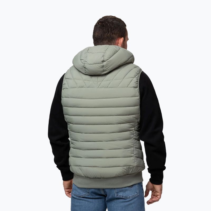 Pánska vesta Pitbull Naylor Padded Hooded dusty salvia 4