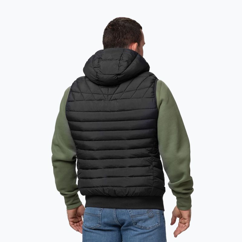 Pánska vesta Pitbull Naylor Padded Hooded black 3