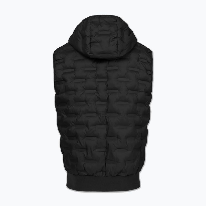 Pánska vesta Pitbull Fisk Quilted Hooded black 6