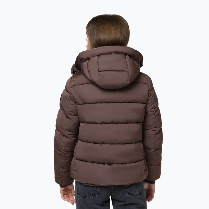 Dámska zimná bunda Pitbull Amalia Padded Hooded dark chocolate 3