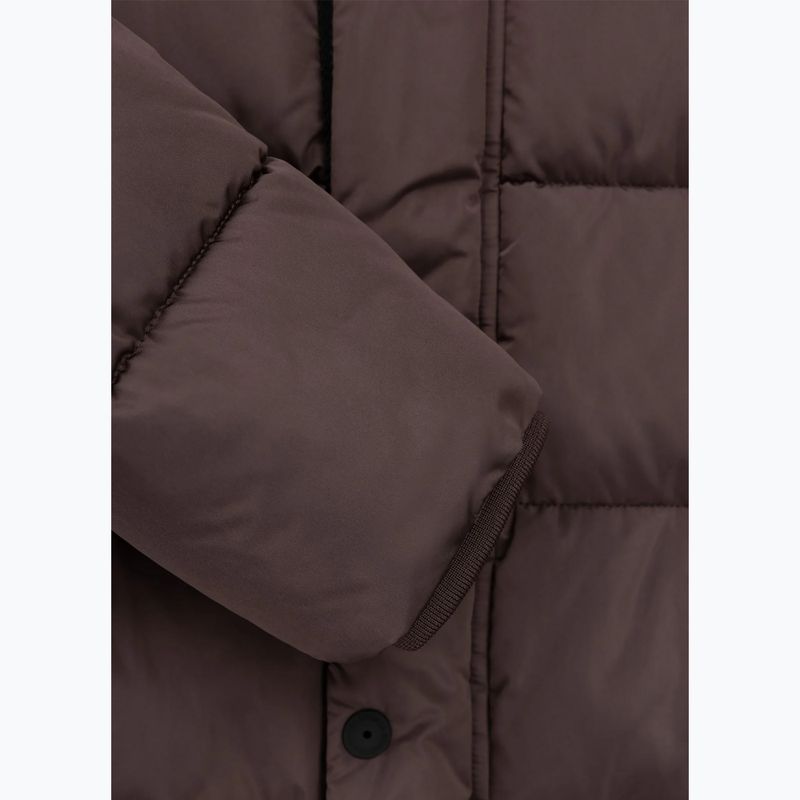 Dámska zimná bunda Pitbull Amalia Padded Hooded dark chocolate 10