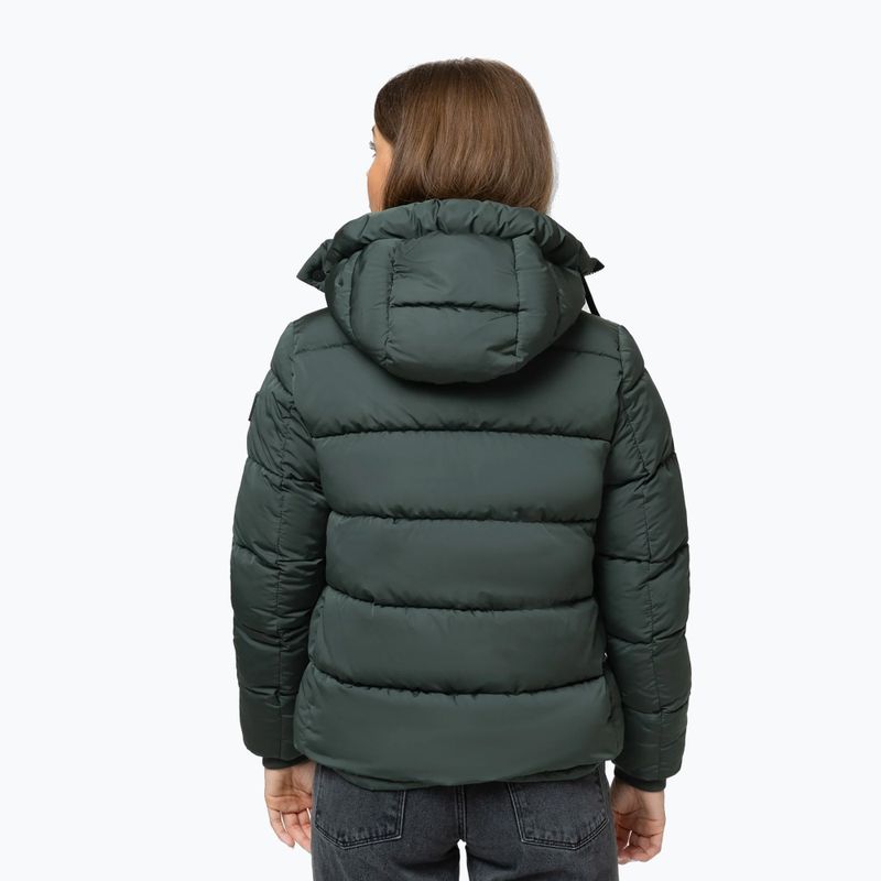 Dámska zimná bunda Pitbull Amalia Padded Hooded dark green 3