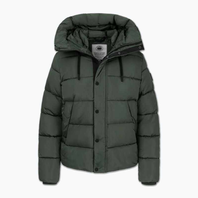 Dámska zimná bunda Pitbull Amalia Padded Hooded dark green 5
