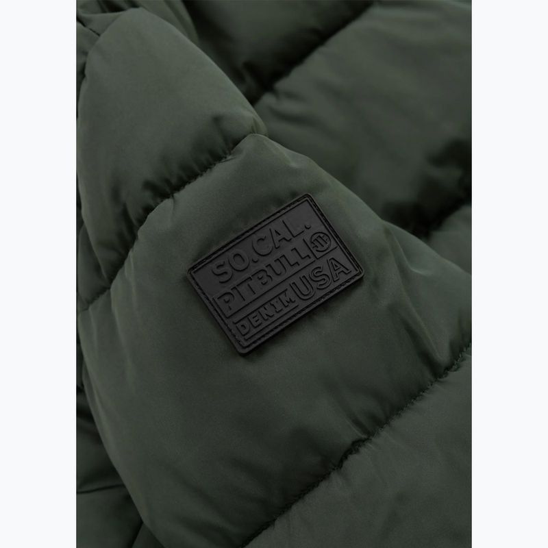 Dámska zimná bunda Pitbull Amalia Padded Hooded dark green 9