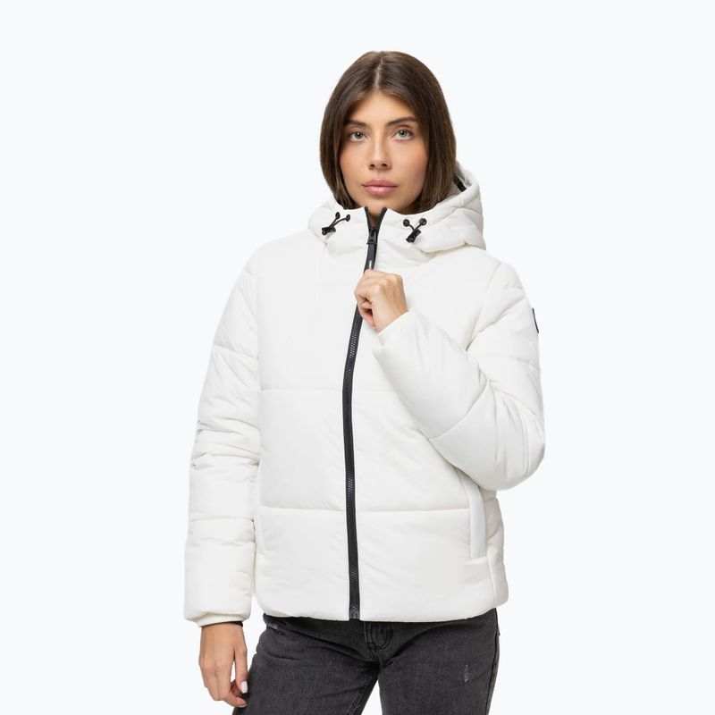 Dámska zimná bunda Pitbull Vista Quilted Hooded off white