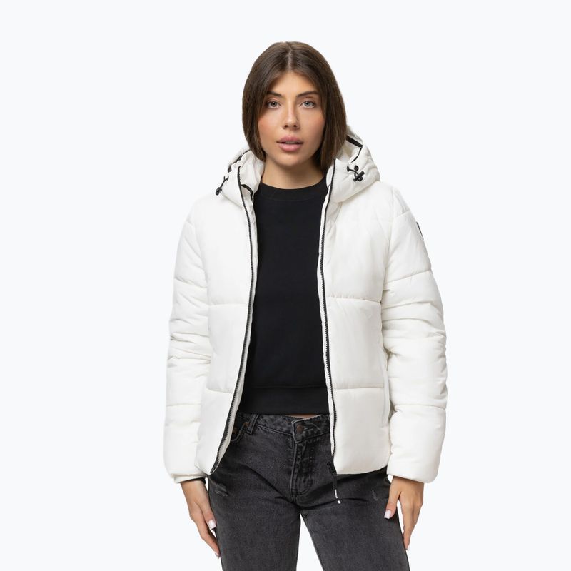 Dámska zimná bunda Pitbull Vista Quilted Hooded off white 4