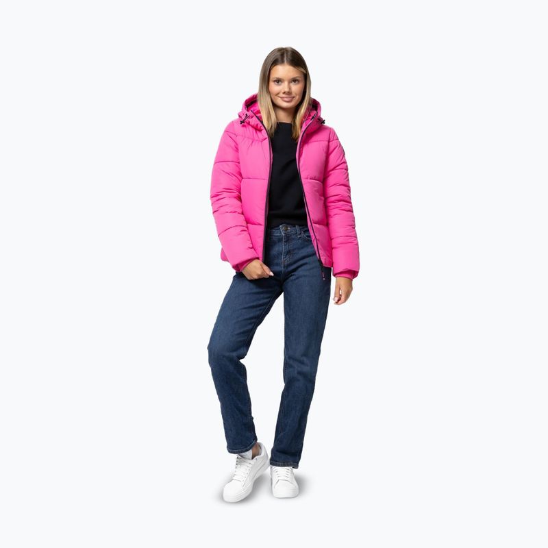 Dámska zimná bunda Pitbull Vista Quilted Hooded pink 2