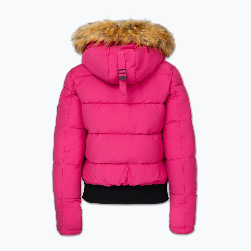 Dámska zimná bunda Pitbull Azalea Quilted Hooded raspberry red 8