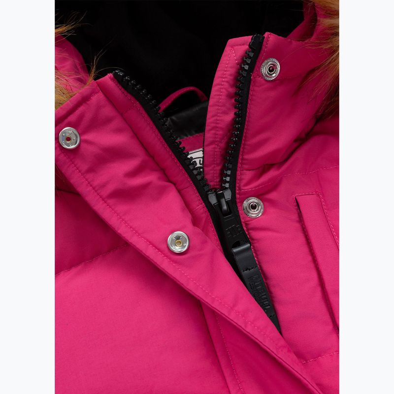 Dámska zimná bunda Pitbull Azalea Quilted Hooded raspberry red 9