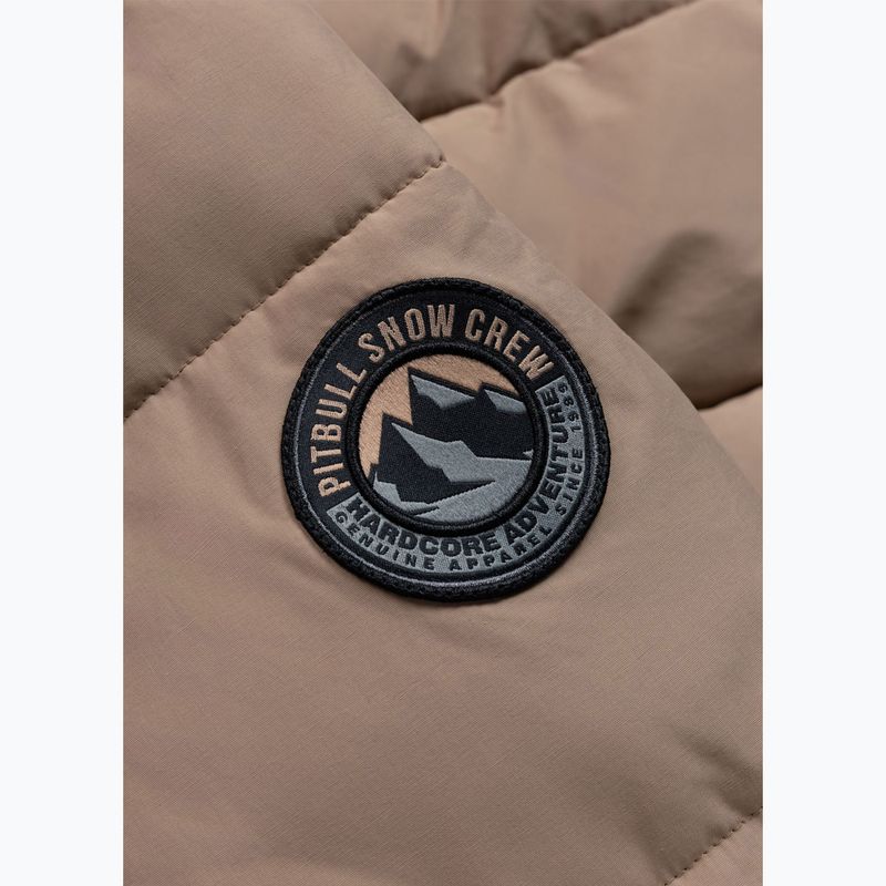 Dámska zimná bunda Pitbull Azalea Quilted Hooded dark sand 12