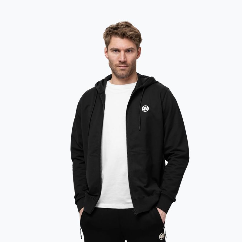 Pánska mikina Pitbull Nugget Small Logo Hooded Zip black 4