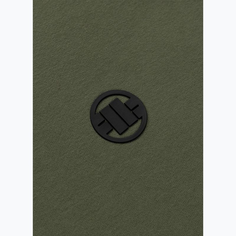 Pánska mikina Pitbull Small Logo Crewneck olive 4