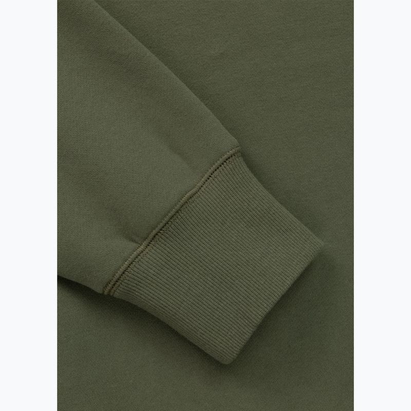Pánska mikina Pitbull Small Logo Crewneck olive 5