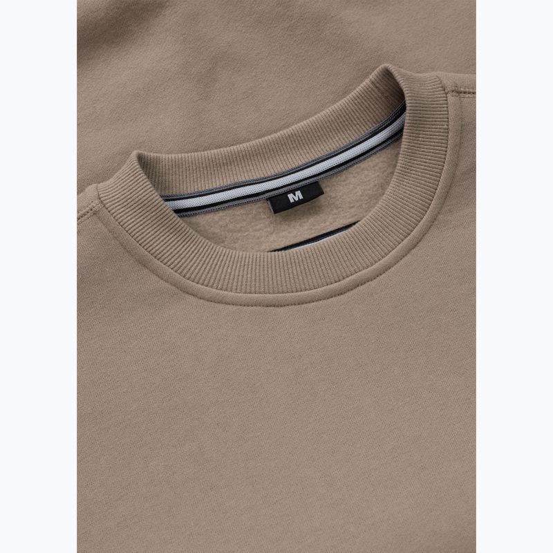 Pánska mikina Pitbull Small Logo Crewneck pale sand 8