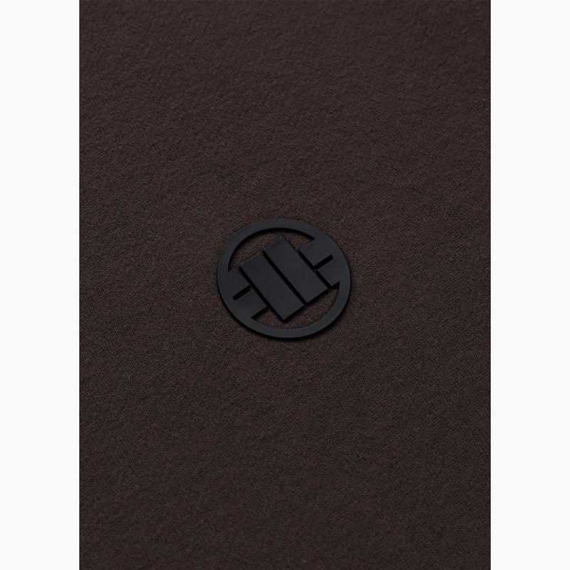 Pánska mikina Pitbull Small Logo Crewneck dark chocolate 7