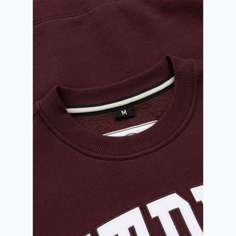 Pánska mikina Pitbull Norton Crewneck dark burgundy 6