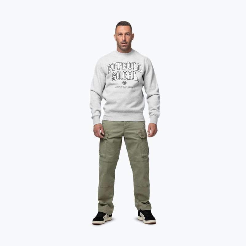 Pánska mikina Pitbull So Cal Crewneck grey/melange 2