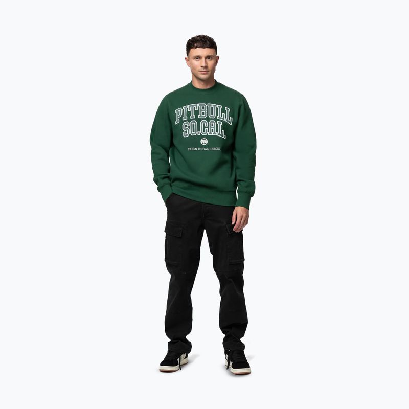 Pánska mikina Pitbull So Cal Crewneck hunter green 2